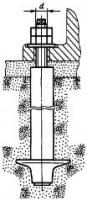 При установке съемных фундаментных болтов ГОСТ 24379.1-80 вар. 1-3 анкерная арматура устанавливается до бетонирования