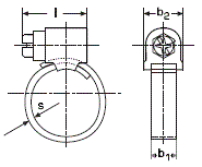 DIN 3017-1 Хомут червячный металлический, размеры от 8-16 до 80-100 мм
