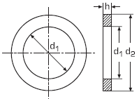 DIN 433 Шайба под винт плоская узкая, аналог ГОСТ 10450-78, ISO 7092