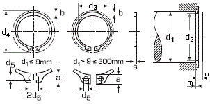 DIN 471 Кольцо стопорное наружное на вал, аналог ГОСТ 13942-86