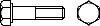 Болт с дюймовой резьбой UNC, шестигранной головкой, неполной резьбой (DIN 931)
