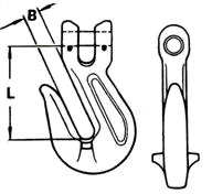 Крюки цепных строп укорачивающие с вилочным соединением